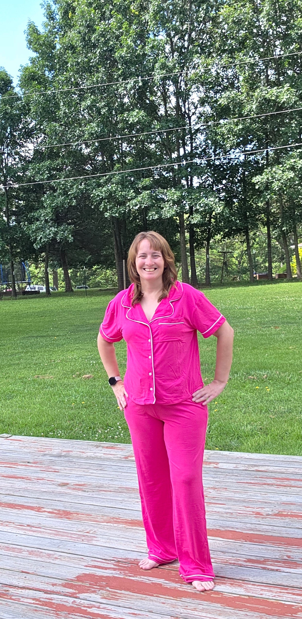 Pink SS/ Pants Loungewear Set