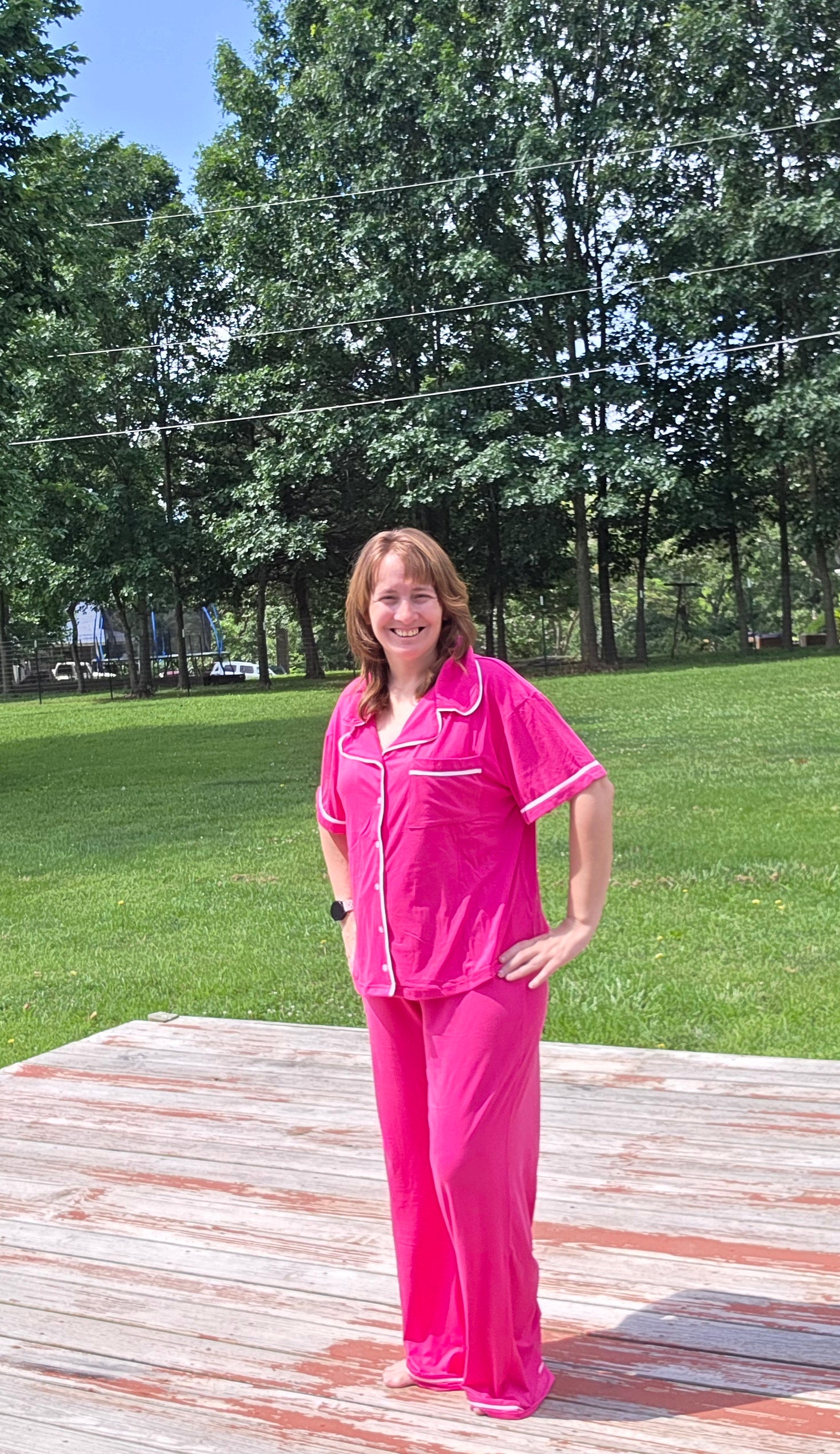 Pink SS/ Pants Loungewear Set
