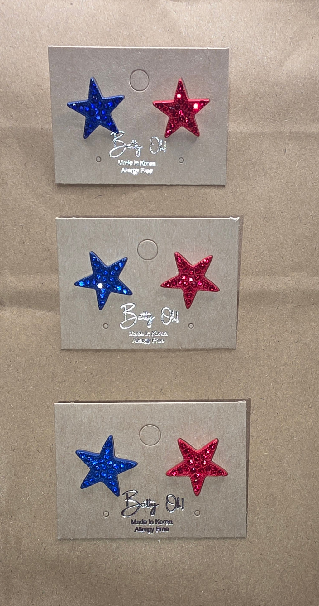 Patriotic Star Earrings
