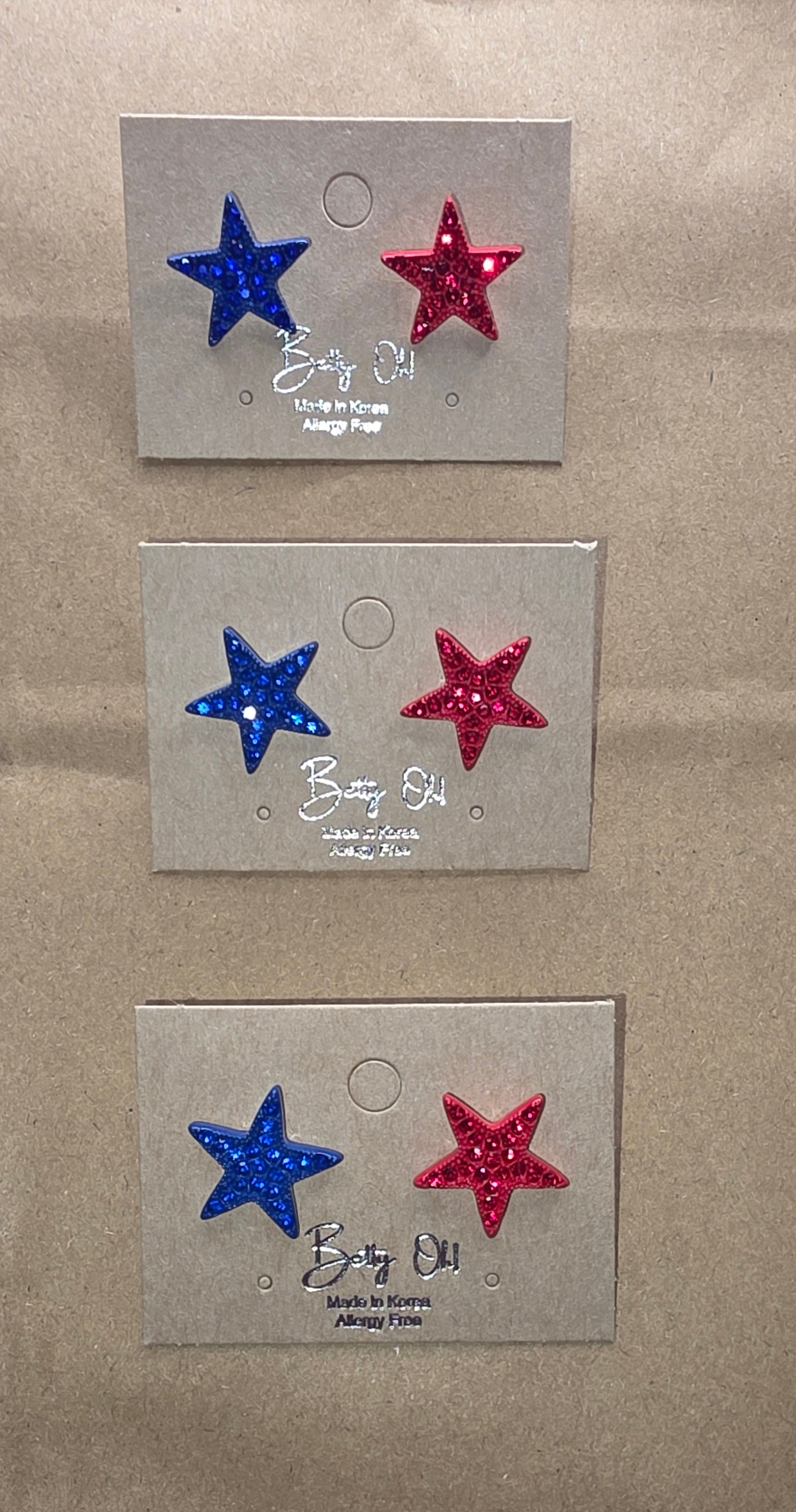 Patriotic Star Earrings