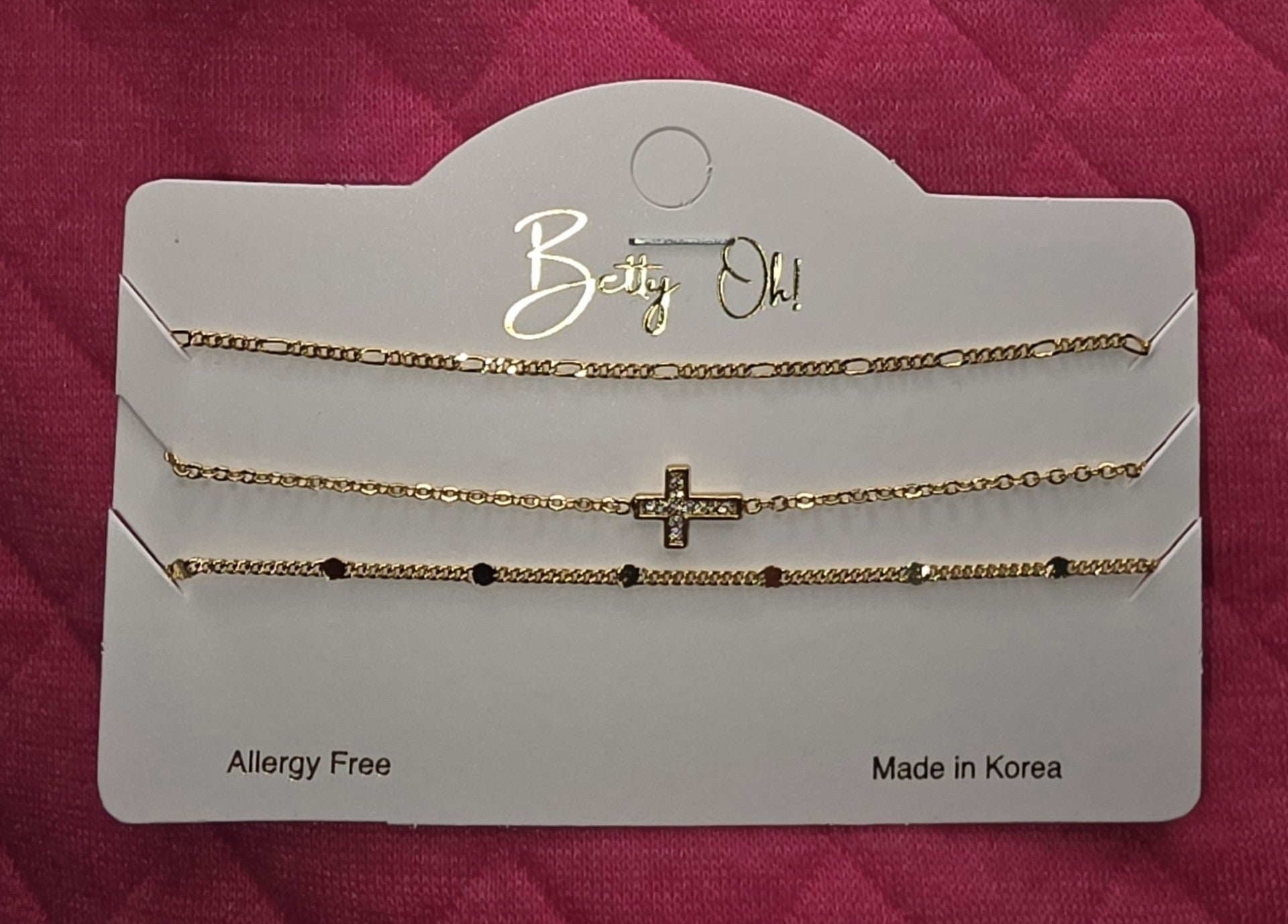 Gold Cross Bracelet