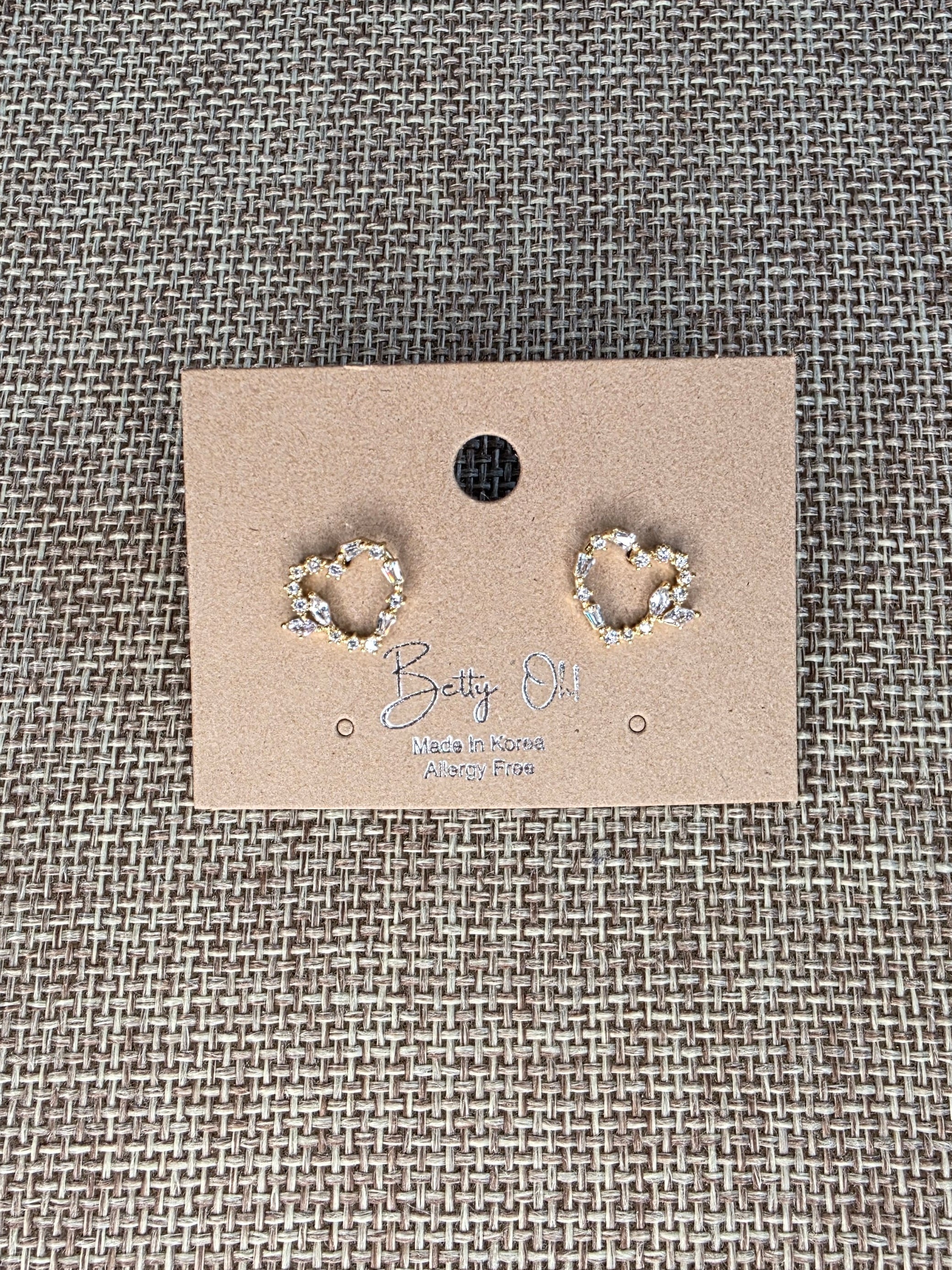 Heart Stud Earrings