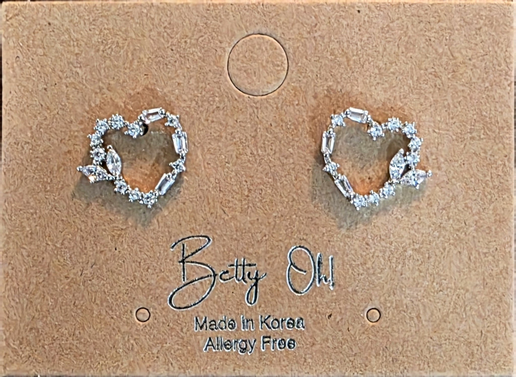 Heart Stud Earrings