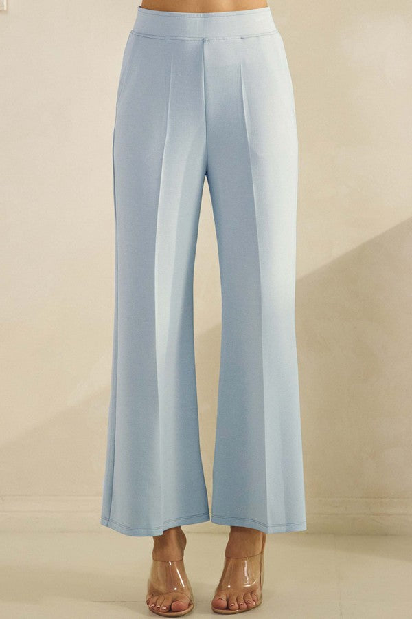 Wide-Leg Crop Pants